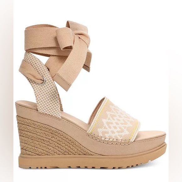 UGG Shoes - UGG®
Women's Abbot Ankle-Tie Espadrille Platform Wedge Sandals
